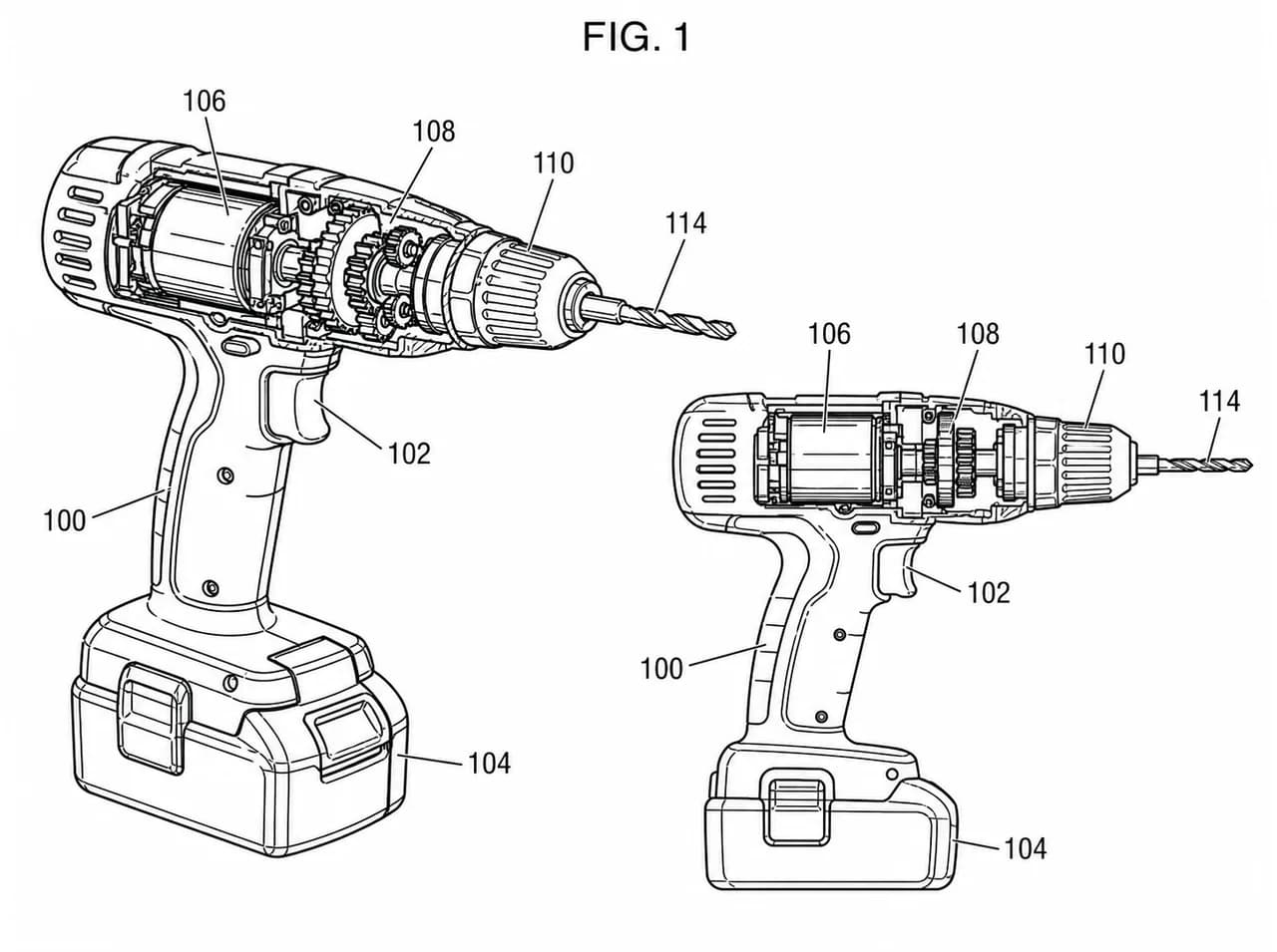 USPTO-compliant patent line art generated from a product reference image